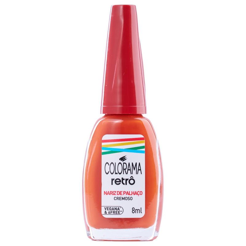 esmalte cremoso colorama retrô nariz de palhaço 8ml