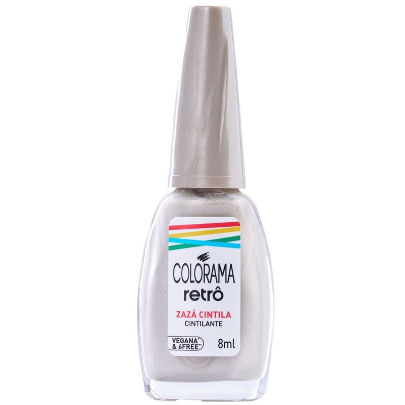 esmalte cintilante colorama retrô zazá cintila 8ml