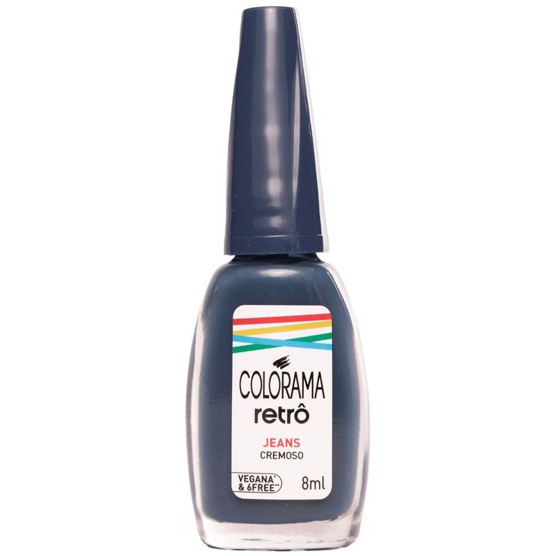 esmalte cremoso colorama retrô jeans 8ml