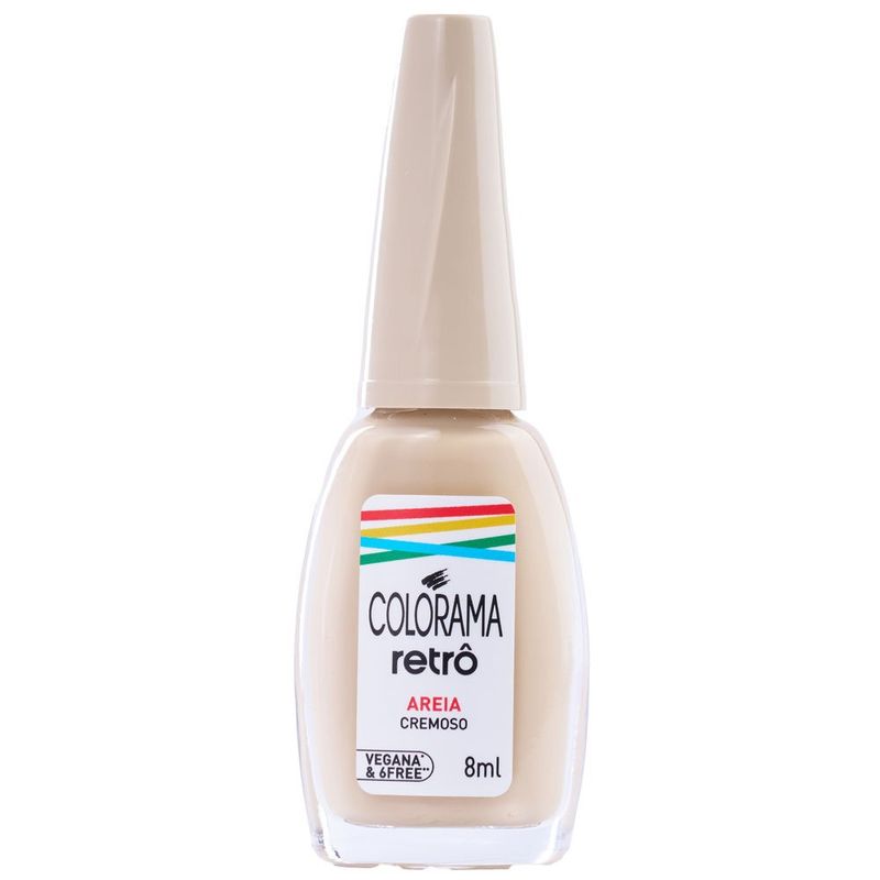 esmalte cremoso colorama retrô areia 8ml