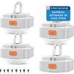 luminaria para acampamento com 4 pecas de barraca portatil fly2sky branco a-mbi