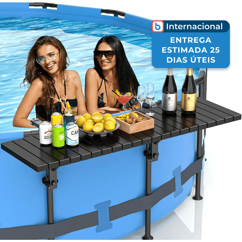 barra lateral para suporte de piscina boyata preto a-mbi
