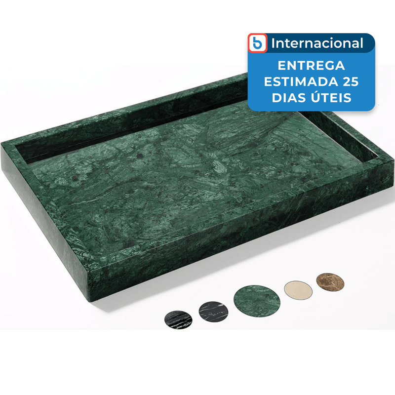 bandeja de marmore natural ymxyjm verde a-mbi