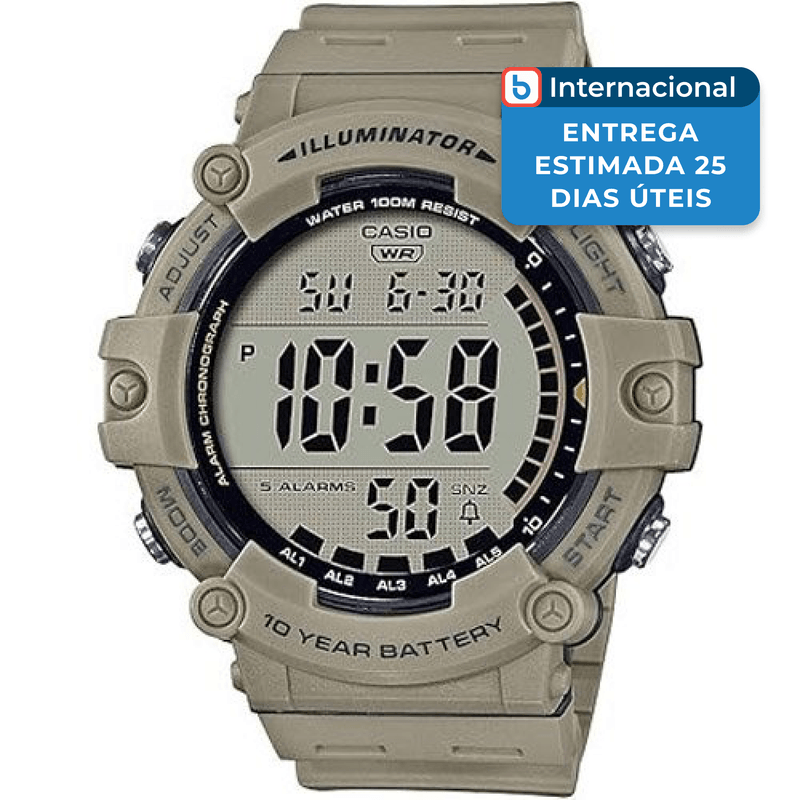 relógio casio tan bronze ae1500wh a-mbi