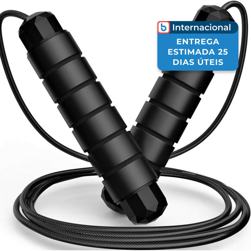corda de pular para treino loocio preto a-mbi