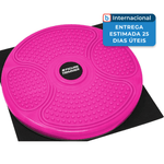 prancha de torção para abdômen e core 14" trimmer rosa a-mbi