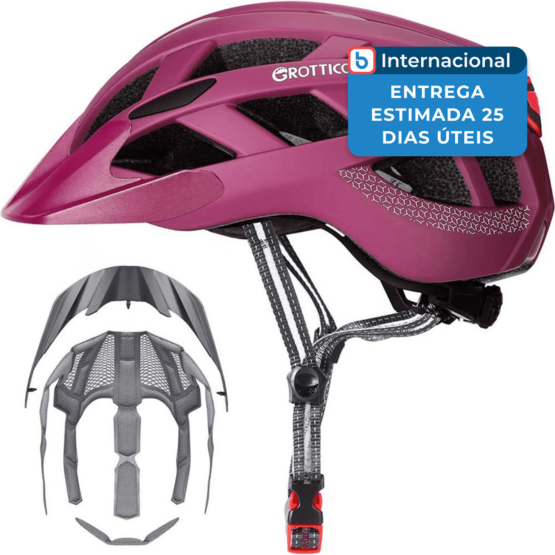 capacete de bike tamanho g grottico rosa a-mbi
