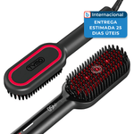 escova alisadora tymo 16 temperaturas para cachos preto a-mbi
