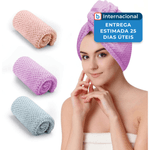 toalhas de microfibra antifrizz czzxi 3 peças colorida a-mbi