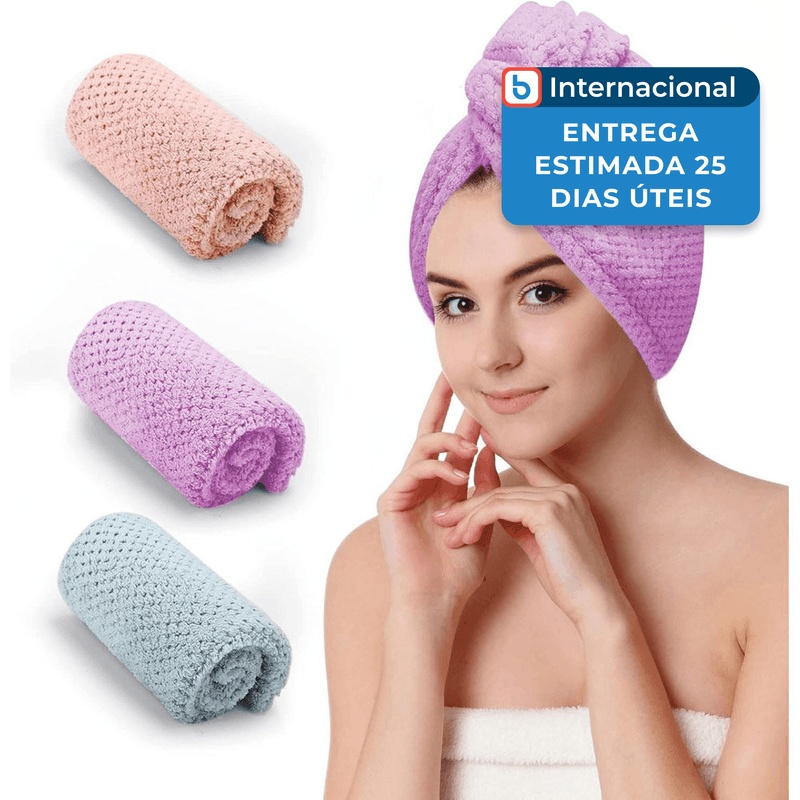 toalhas de microfibra antifrizz czzxi 3 peças colorida a-mbi
