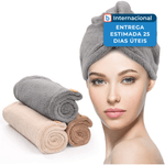 toalhas super absorventes microfibra yfong 3 peças colorida a-mbi