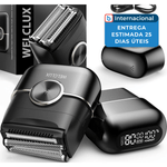 barbeador elétrico welclux 4 lâminas preto a-mbi