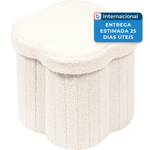 assento puff formato flor fsobeiialeo branco a-mbi