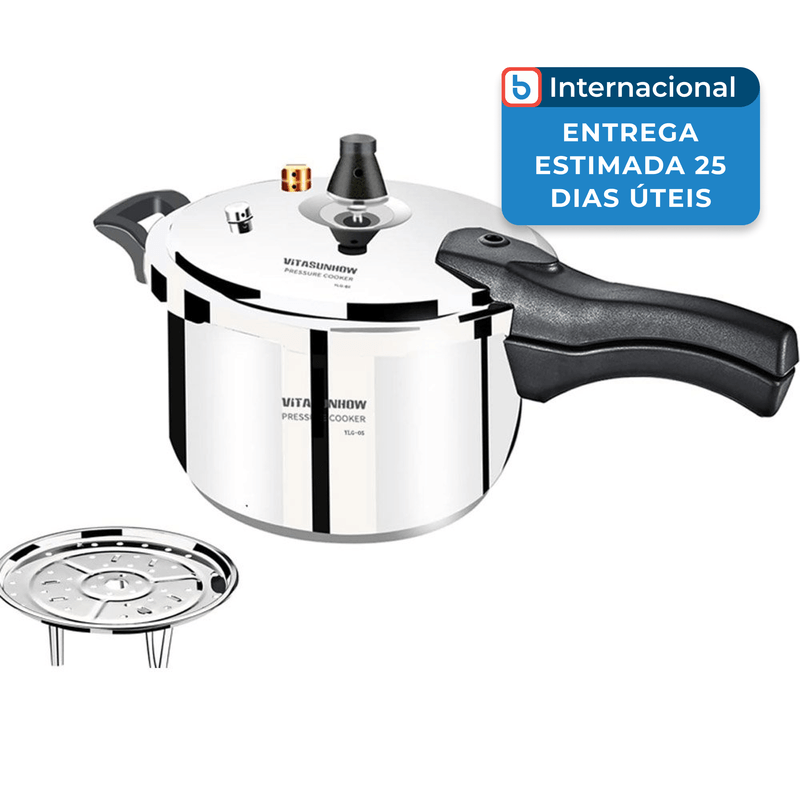panela de pressão vitasunhow 5 litros inox a-mbi