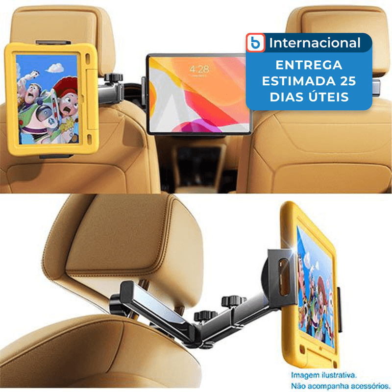 suporte para tablet 3 em 1 para carro lisen preto a-mbi