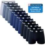 pacote 12 cuecas microfibra polo coloridas a-mbi