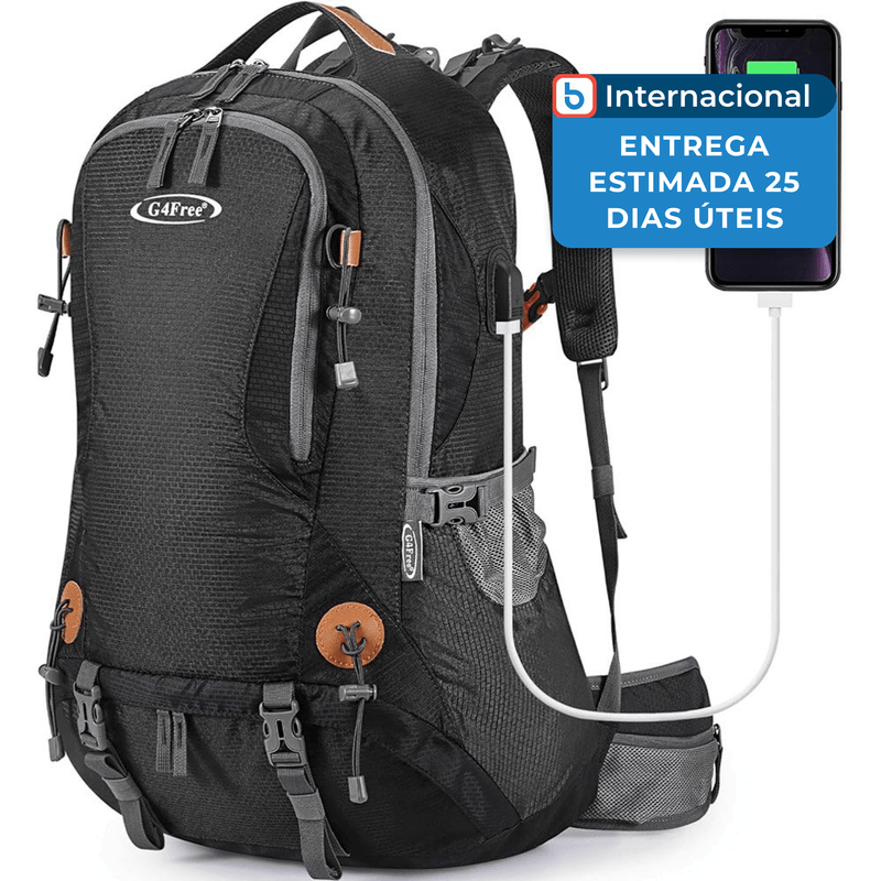 mochila para caminhada 50 litros g4free preto a-mbi