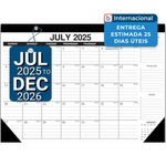 calendário vovea 2025 a 2026 43x30cm branco a-mbi