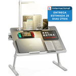 mesa dobrável para notebook saiji em pvc preto a-mbi