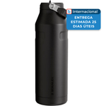 garrafa stanley iceflow com canudo 1,5 litros aço inox preto a-mbi