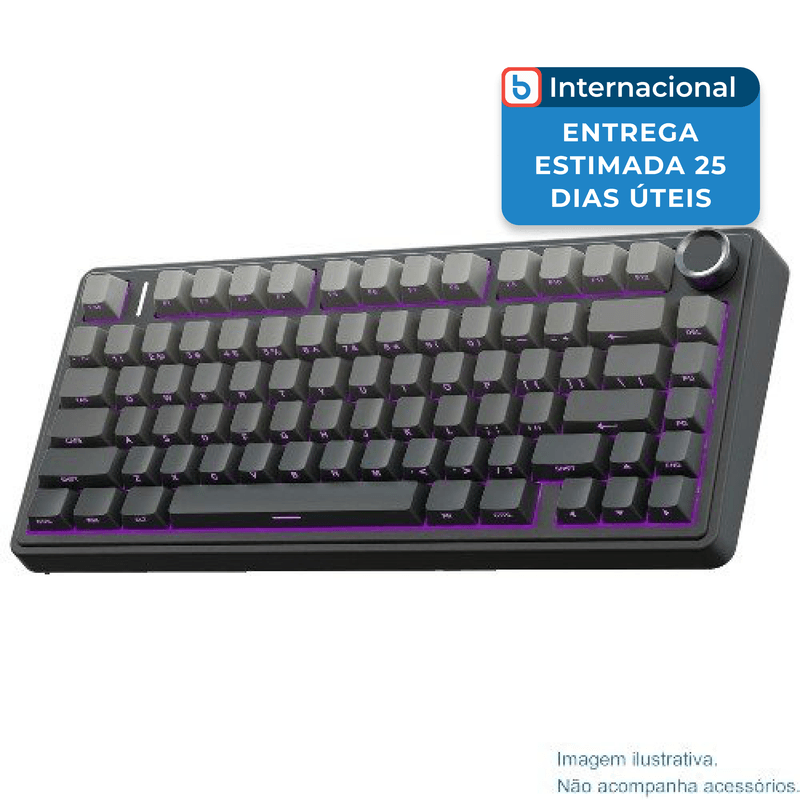 teclado gamer aula sem fio 81 teclas rgb preto a-mbi