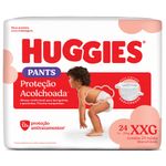 fralda huggies descartável proteção acolchoada tamanho xxg 24 unidades