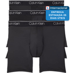 cueca calvin klein 3 peças stretch preto a-mbi