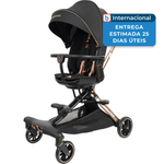 carrinho de bebê bakisu 360 graus dobrável preto a-mbi