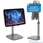suporte de mesa para celular doboli cinza a-mbi