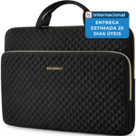 bolsa para notebook 15,6" com alça de ombro bagsmart preto a-mbi