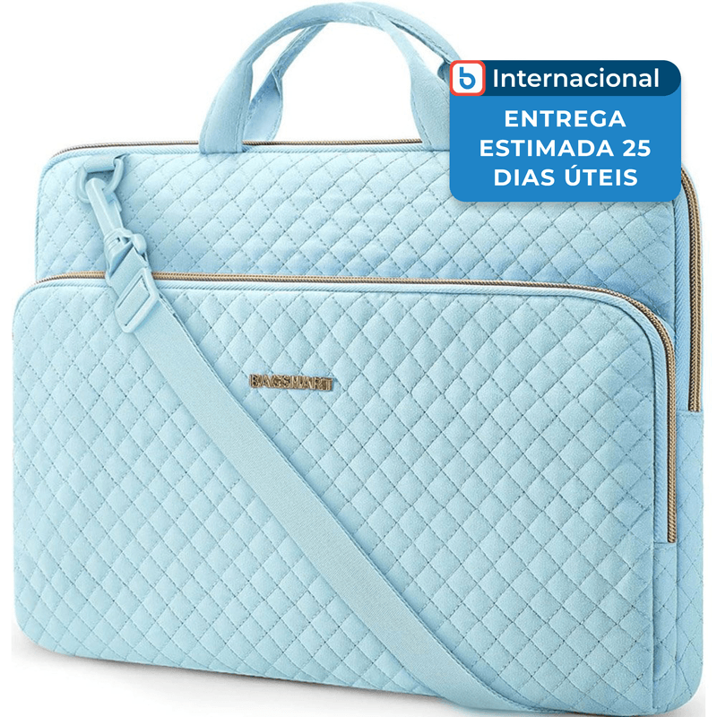 bolsa para notebook 15,6" com alça de ombro bagsmart azul a-mbi