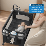 berço portátil 4 em 1 tinyglow preto a-mbi