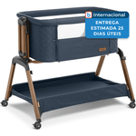 berço de balanço 3 em 1 com rodas jimglo azul escuro a-mbi