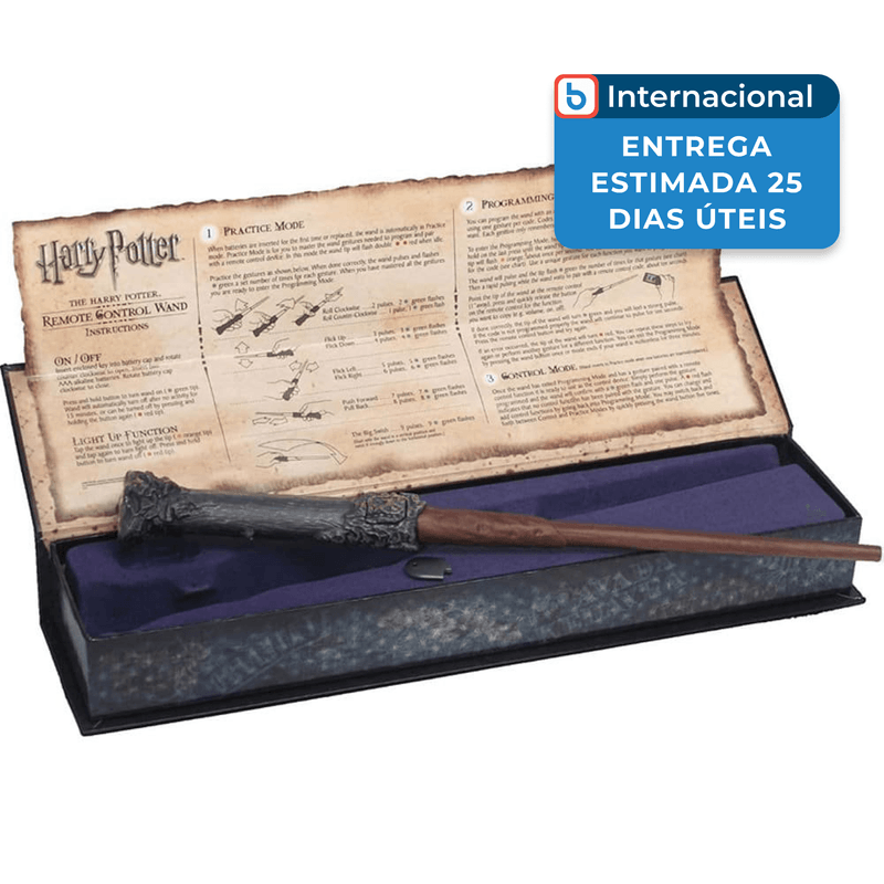 controle remoto de dispositivo ir noble varinha harry potter preto a-mbi