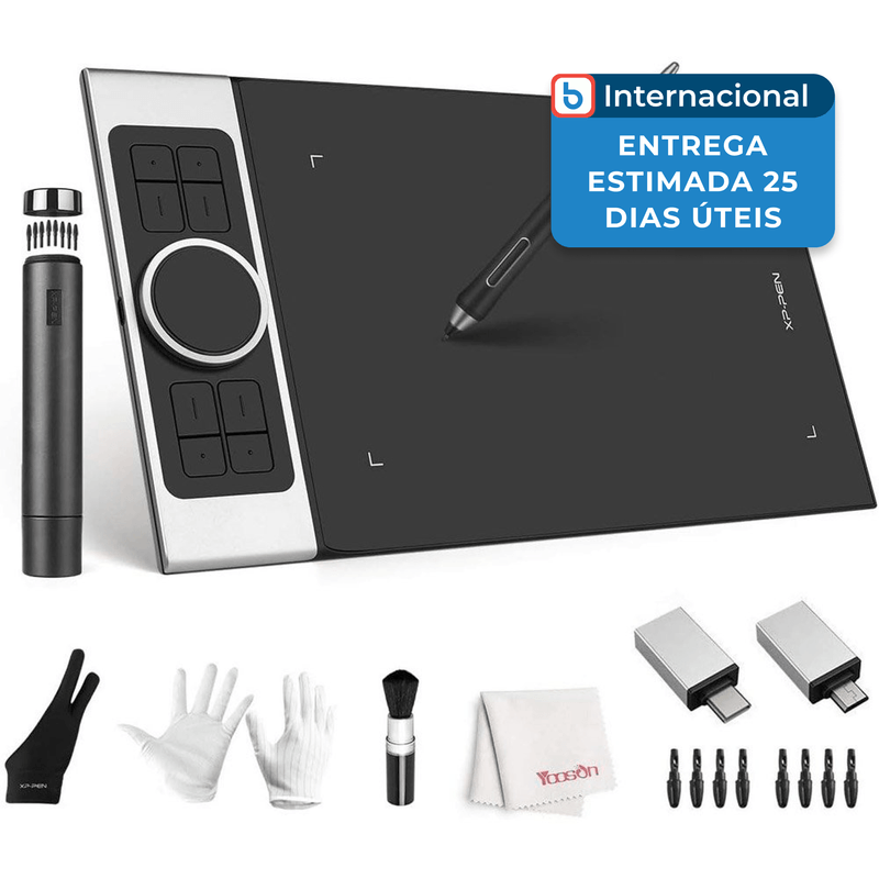 mesa xp-pen digitalizadora xp pen preto a-mbi