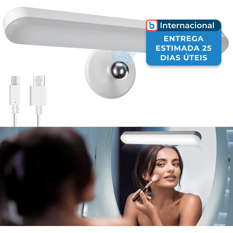 luminária sem fio benreom branco a-mbi
