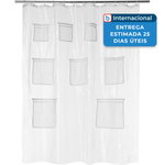 cortina de chuveiro amazon basics transparente a-mbi