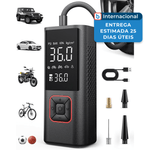 inflador de pneu powools 150 psi preto a-mbi