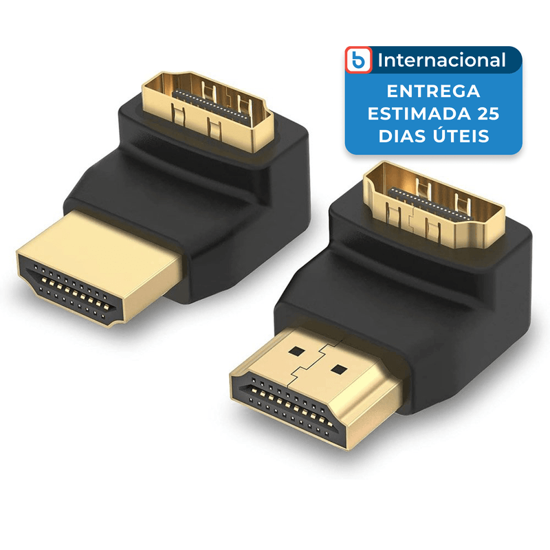 adaptadores hdmi 90° e 270° vce 2 unidades a-mbi
