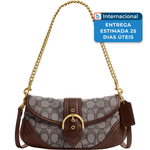 bolsa ombro jacquard b4 oak coach maple a-mbi
