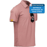 camisa polo masculina rosa tamanho m a-mbi