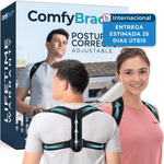 corretor de postura ajustável comfybrace preto a-mbi