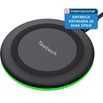 carregador sem fio yootech sem adaptador ca 10w preto a-mbi