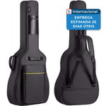 bolsa para violão acústico cahaya 41 polegadas cy0152 preto a-mbi