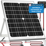 kit painel solar solerk 12v 20w preto a-mbi