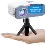 mini projetor voplls 1080p branco a-mbi