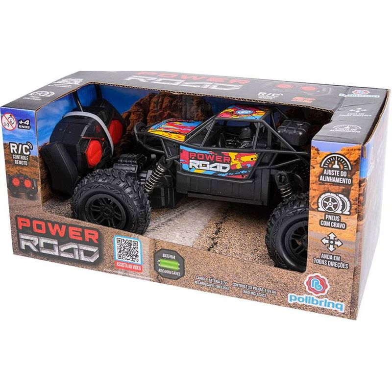 carrinho de controle remoto polibrinq rm power car815