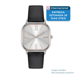 relógio feminino bisley couro preto a-mbi