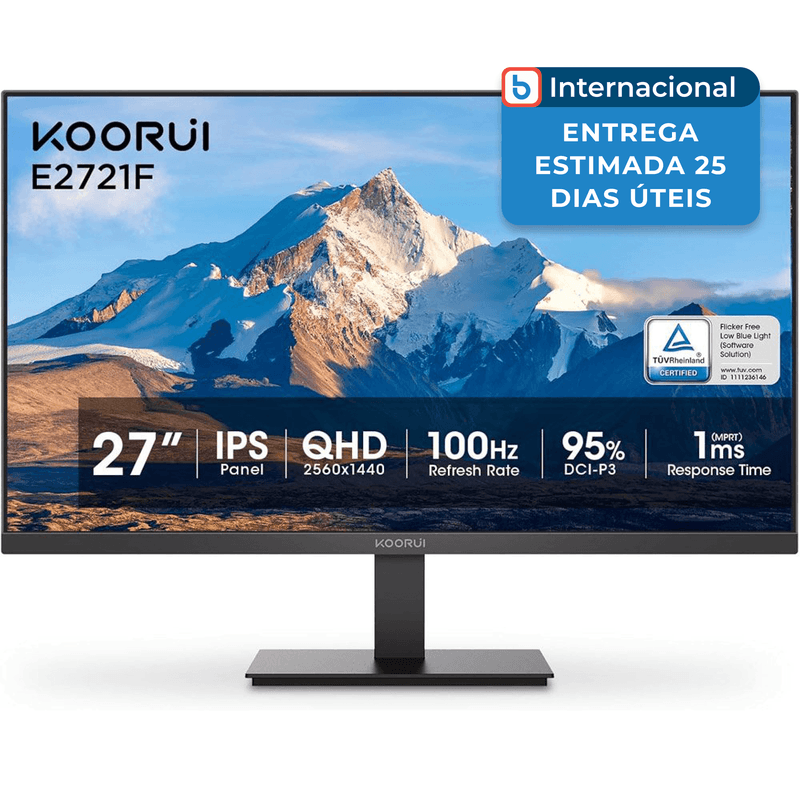 monitor koorui 27" 100hz preto a-mbi