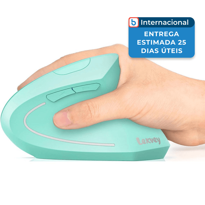 Mouse verticale per computer - Puntatore ottico senza fili da 12,2 cm